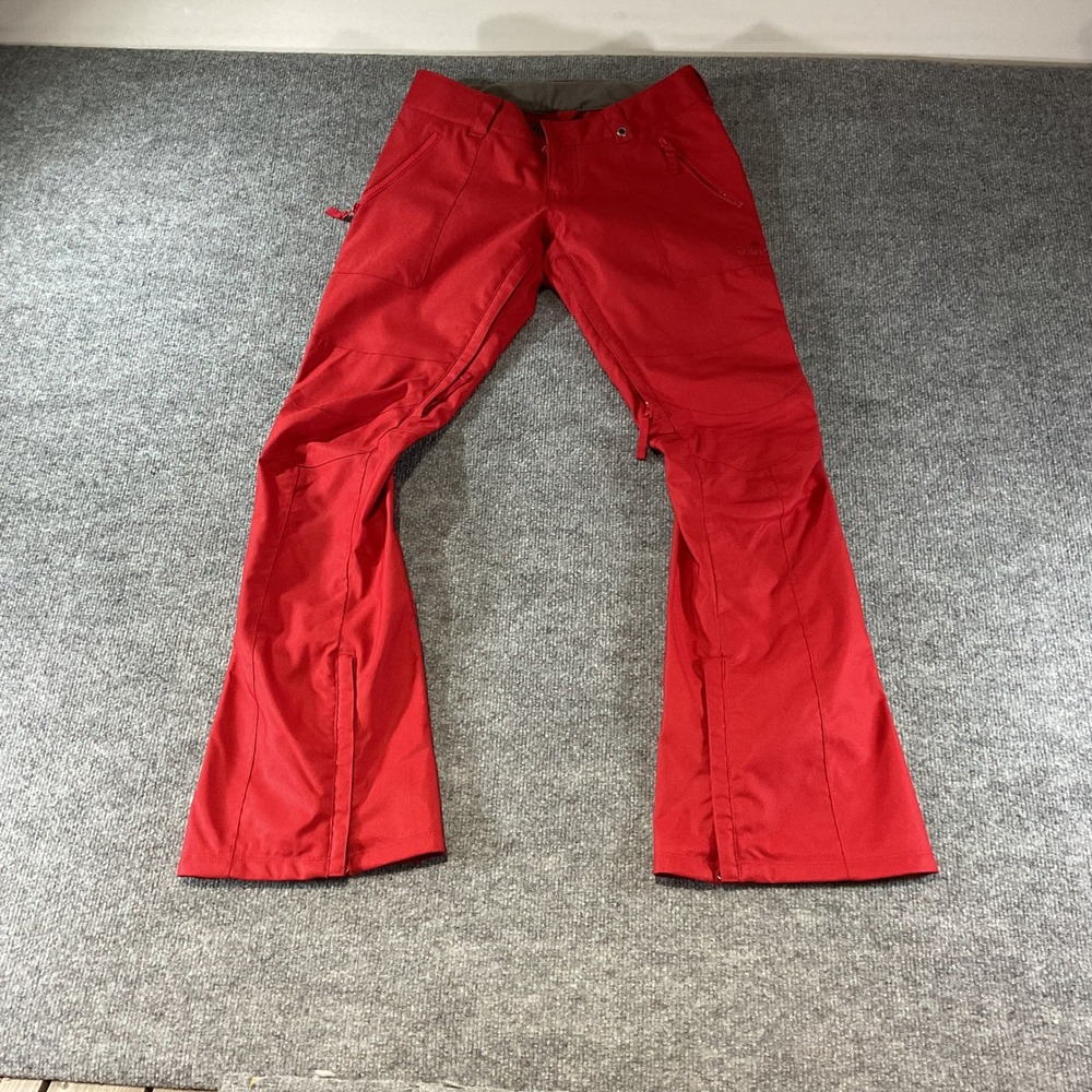 Burton DryRide Red Snow Pants Womens XS Ski Snowboard Trousers Zippered Vents